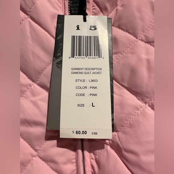 Whitstable Light Pink Jacket with Check Pattern main image 1